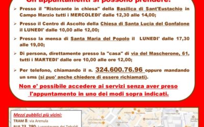 Dal 18 settembre 2018 per i nostri Amici più poveri